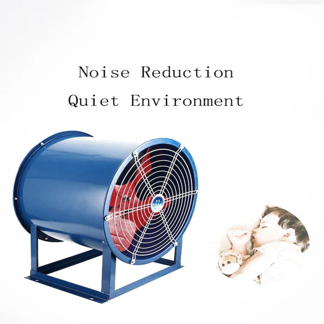 Industrial and Commercial Pipeline Underground Garage Ventilation Explosion-Proof Stainless Steel Carbon Steel Single-Speed Fire Exhaust Axial Flow Fan