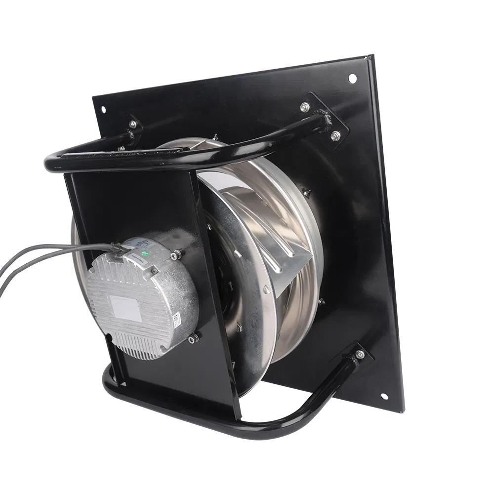 Impulsor de metal 180 mm Ec-AC 230 V Ec motor dianteiro curvo ventilador centrífugo