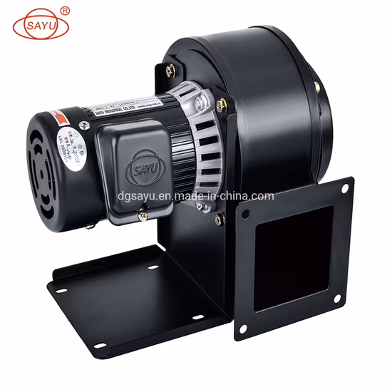 Ventilador centrífugo soprador de curva frontal Sayu de 125 mm de diâmetro