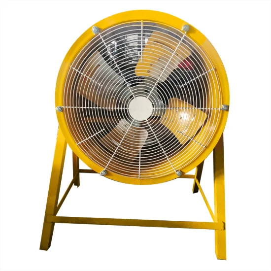 Ventilador de ventilação industrial comercial móvel padrão de 10 a 44 polegadas de diâmetro em aço carbono ou aço inoxidável Ventilador de tambor para piso de academia