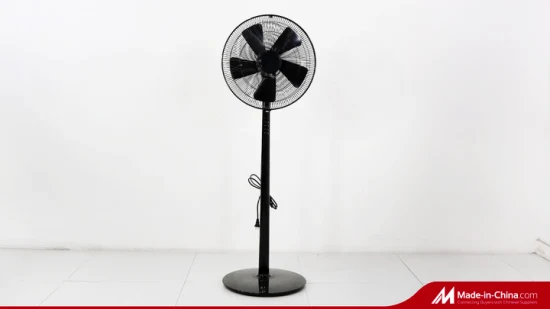 Ventilador de ventilação preto 30 cm de plástico ventilador elétrico de mesa para casa e escritório