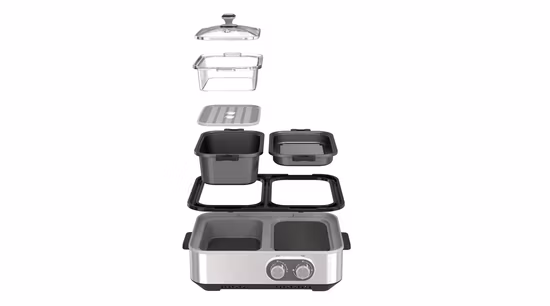 Utensílios de cozinha elétricos com panela de alumínio simples de 2,0L para sopa e arroz Panela de arroz reta com operação de um botão