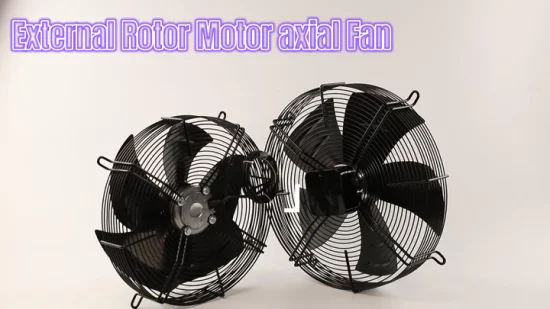 Ventilador de baixo ruído Ec Motores de alta eficiência Acionamentos de partida suave Ec Ventiladores axiais de 500 mm